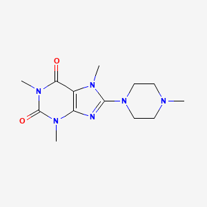 1,3,7-Trimethyl-8-(4-methylpiperazin-1-yl)purine-2,6-dione