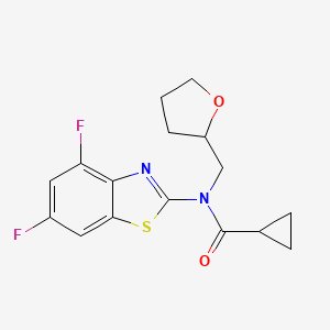 N-(4,6-difluorobenzo[d]thiazol-2-yl)-N-((tetrahydrofuran-2-yl)methyl)cyclopropanecarboxamide