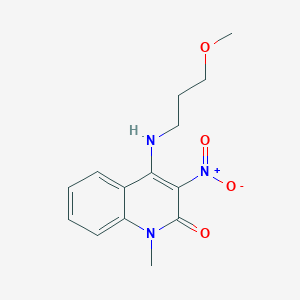 4-((3-methoxypropyl)amino)-1-methyl-3-nitroquinolin-2(1H)-one