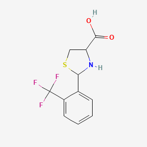 2-[2-(trifluoromethyl)phenyl]-1,3-thiazolidine-4-carboxylic Acid