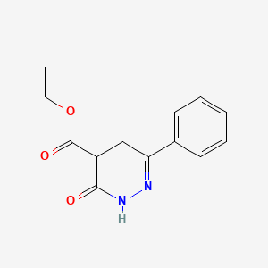 Ethyl 3-oxo-6-phenyl-2,3,4,5-tetrahydro-4-pyridazinecarboxylate