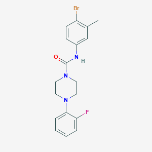 molecular formula C18H19BrFN3O B2362930 N-(4-bromo-3-methylphenyl)-4-(2-fluorophenyl)piperazine-1-carboxamide CAS No. 1024132-75-9