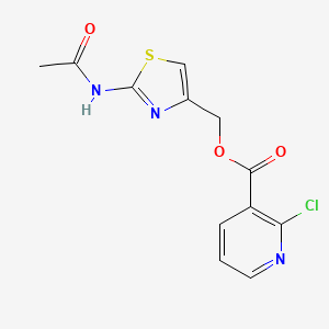 B2362943 (2-Acetamido-1,3-thiazol-4-yl)methyl 2-chloropyridine-3-carboxylate CAS No. 1111478-96-6