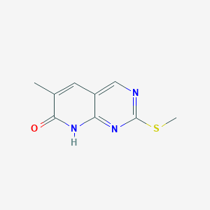 molecular formula C9H9N3OS B2362991 6-Methyl-2-(methylthio)-8H-pyrido-[2,3-d]pyrimidin-7-one CAS No. 211245-41-9