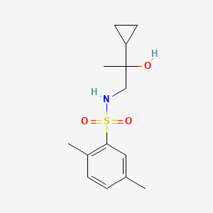 molecular formula C14H21NO3S B2363009 N-(2-cyclopropyl-2-hydroxypropyl)-2,5-dimethylbenzene-1-sulfonamide CAS No. 1334374-82-1