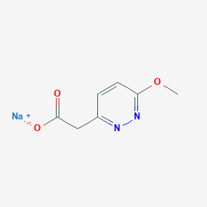 molecular formula C7H7N2NaO3 B2363051 sodium 2-(6-methoxypyridazin-3-yl)acetate CAS No. 2408966-07-2
