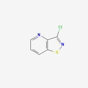 molecular formula C6H3ClN2S B2363060 3-Chloro-[1,2]thiazolo[4,5-b]pyridine CAS No. 2344685-28-3