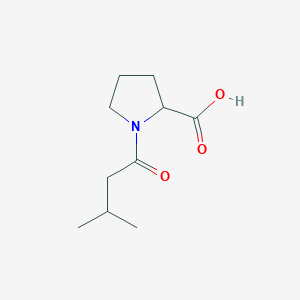 molecular formula C10H17NO3 B2363117 1-(3-Methylbutanoyl)pyrrolidine-2-carboxylic acid CAS No. 60804-39-9