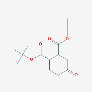 molecular formula C16H26O5 B2363152 Di-tert-butyl 4-oxocyclohexane-1,2-dicarboxylate CAS No. 925704-44-5