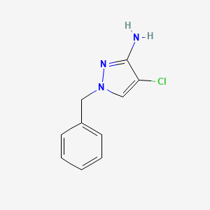 molecular formula C10H10ClN3 B2363183 1-benzyl-4-chloro-1H-pyrazol-3-amine CAS No. 895930-09-3