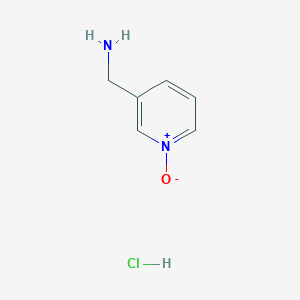 molecular formula C6H9ClN2O B2363227 3-(Aminomethyl)pyridine 1-oxide hydrochloride CAS No. 672324-61-7