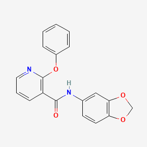 molecular formula C19H14N2O4 B2363259 N-(2H-1,3-benzodioxol-5-yl)-2-phenoxypyridine-3-carboxamide CAS No. 1024330-00-4