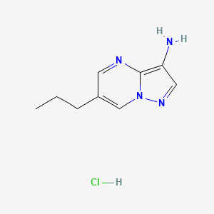 6-Propylpyrazolo[1,5-a]pyrimidin-3-amine;hydrochloride