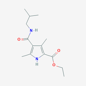 ethyl 4-(isobutylcarbamoyl)-3,5-dimethyl-1H-pyrrole-2-carboxylate