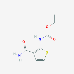 molecular formula C8H10N2O3S B2363369 ethyl N-(3-carbamoylthiophen-2-yl)carbamate CAS No. 63895-76-1