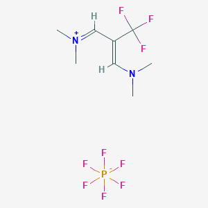 B2363401 2-(Trifluoromethyl)-1,3-bis(dimethylamino)trimethinium hexafluorophosphate CAS No. 291756-82-6