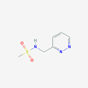 molecular formula C6H9N3O2S B2363440 N-[(pyridazin-3-yl)methyl]methanesulfonamide CAS No. 1699257-09-4