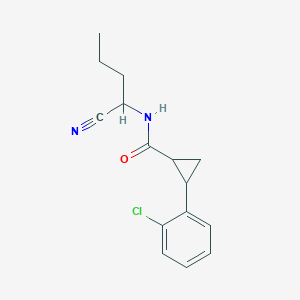 2-(2-chlorophenyl)-N-(1-cyanobutyl)cyclopropane-1-carboxamide