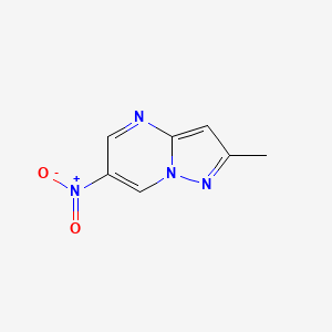 molecular formula C7H6N4O2 B2363497 2-Methyl-6-nitropyrazolo[1,5-a]pyrimidine CAS No. 80772-95-8