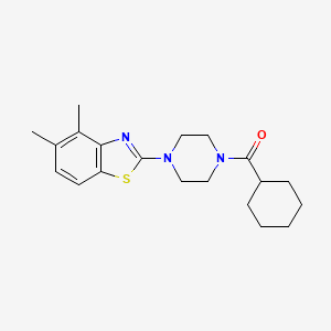 Cyclohexyl(4-(4,5-dimethylbenzo[d]thiazol-2-yl)piperazin-1-yl)methanone