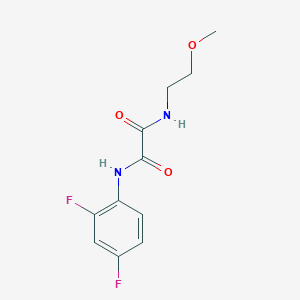 molecular formula C11H12F2N2O3 B2363517 N1-(2,4-difluorophenyl)-N2-(2-methoxyethyl)oxalamide CAS No. 898356-60-0
