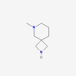 molecular formula C8H16N2 B2363519 6-Methyl-2,6-diazaspiro[3.5]nonane CAS No. 1086395-44-9
