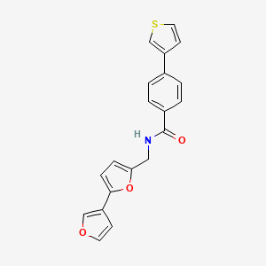 N-([2,3'-bifuran]-5-ylmethyl)-4-(thiophen-3-yl)benzamide