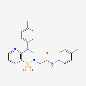 2-(1,1-dioxido-4-(p-tolyl)-3,4-dihydro-2H-pyrido[2,3-e][1,2,4]thiadiazin-2-yl)-N-(p-tolyl)acetamide