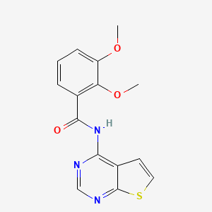 2,3-dimethoxy-N-(thieno[2,3-d]pyrimidin-4-yl)benzamide
