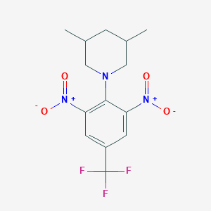 1-(2,6-Dinitro-4-(trifluoromethyl)phenyl)-3,5-dimethylpiperidine