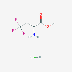 Methyl (2R)-2-amino-4,4,4-trifluorobutanoate;hydrochloride
