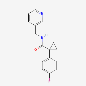 1-(4-fluorophenyl)-N-[(pyridin-3-yl)methyl]cyclopropane-1-carboxamide