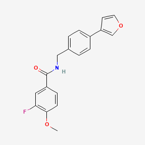 3-fluoro-N-(4-(furan-3-yl)benzyl)-4-methoxybenzamide