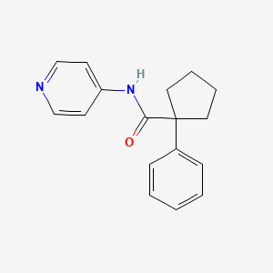 molecular formula C17H18N2O B2363542 1-phenyl-N-pyridin-4-ylcyclopentane-1-carboxamide CAS No. 334505-01-0