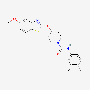 N-(3,4-dimethylphenyl)-4-((5-methoxybenzo[d]thiazol-2-yl)oxy)piperidine-1-carboxamide