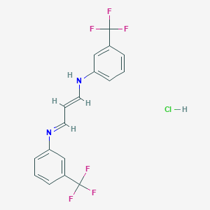 (4-Aza-4-(3-(trifluoromethyl)phenyl)buta-1,3-dienyl)(3-(trifluoromethyl)phenyl)amine hydrochloride