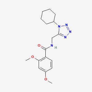 molecular formula C17H23N5O3 B2363586 N-((1-cyclohexyl-1H-tetrazol-5-yl)methyl)-2,4-dimethoxybenzamide CAS No. 921144-03-8