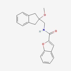 N-((2-methoxy-2,3-dihydro-1H-inden-2-yl)methyl)benzofuran-2-carboxamide