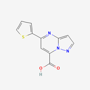 5-(Thiophen-2-yl)pyrazolo[1,5-a]pyrimidine-7-carboxylic acid