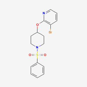 3-Bromo-2-((1-(phenylsulfonyl)piperidin-4-yl)oxy)pyridine