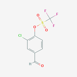 2-Chloro-4-formylphenyl trifluoromethanesulfonate