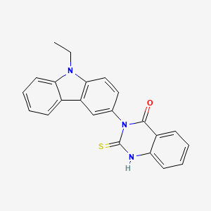 3-(9-ethyl-9H-carbazol-3-yl)-2-sulfanyl-3,4-dihydroquinazolin-4-one