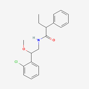 molecular formula C19H22ClNO2 B2363622 N-[2-(2-chlorophenyl)-2-methoxyethyl]-2-phenylbutanamide CAS No. 1798659-71-8
