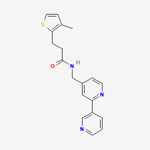 N-([2,3'-bipyridin]-4-ylmethyl)-3-(3-methylthiophen-2-yl)propanamide