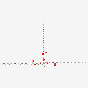 molecular formula C66H128O9 B236365 Monooxyethylene trimethylolpropane tristearate CAS No. 133331-01-8