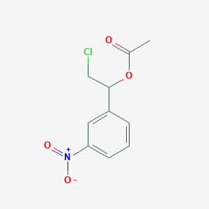 molecular formula C10H10ClNO4 B2363738 2-Chloro-1-(3-nitrophenyl)ethyl acetate CAS No. 103854-77-9