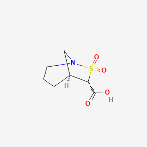 molecular formula C7H11NO4S B2363746 (5S,6S)-7,7-Dioxo-7lambda6-thia-1-azabicyclo[3.2.1]octane-6-carboxylic acid CAS No. 2445750-31-0