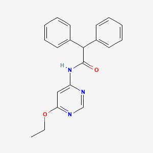 molecular formula C20H19N3O2 B2363787 N-(6-ethoxypyrimidin-4-yl)-2,2-diphenylacetamide CAS No. 1396570-89-0