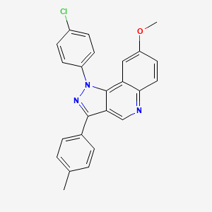 1-(4-chlorophenyl)-8-methoxy-3-(p-tolyl)-1H-pyrazolo[4,3-c]quinoline