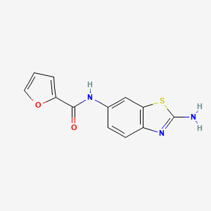 Furan-2-carboxylic acid (2-amino-benzothiazol-6-yl)-amide